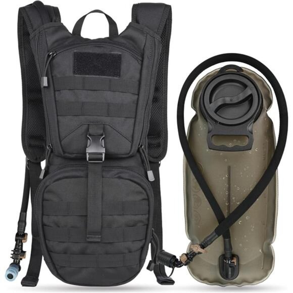 Tactical Molle HydrationPack Backpack with 3L TPU Water Bladder,Military Daypack - Picture 1 of 7